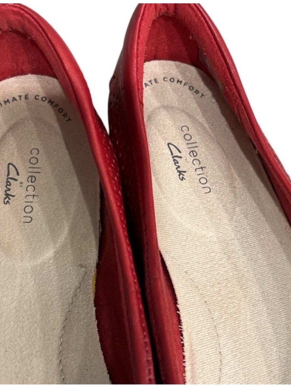 Clark’s Collection Danelly Adira Women’s Red Perforated Slip-On Espadrille Flats - Picture 5 of 9